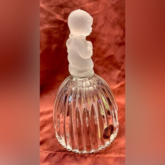 House of Goebel 1978 Crystal Bell Girl Praying Prayer West Germany Tags VTG New - Picture 7 of 13